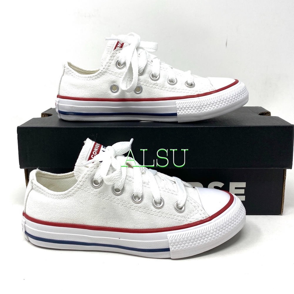 Converse Chuck Taylor AS Classic White Low Kid’s 3J256 - Picture 2 of 9